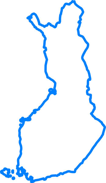 Finland Blue Map Png Clip Art (348x597), Png Download