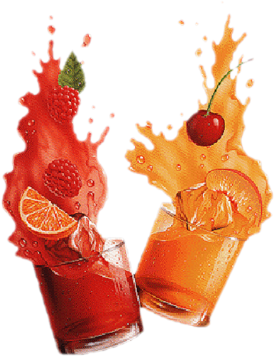 Tubes Verres, Bouteilles, Tasses - Juice Clipart Png (395x519), Png Download