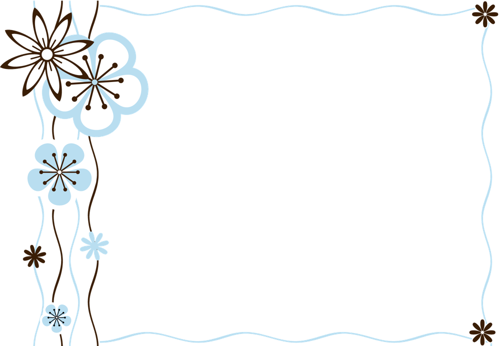 Floral Frame (999x692), Png Download