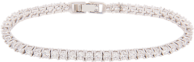 Silver Crystal Bracelet - Cultured Freshwater Pearls (469x469), Png Download