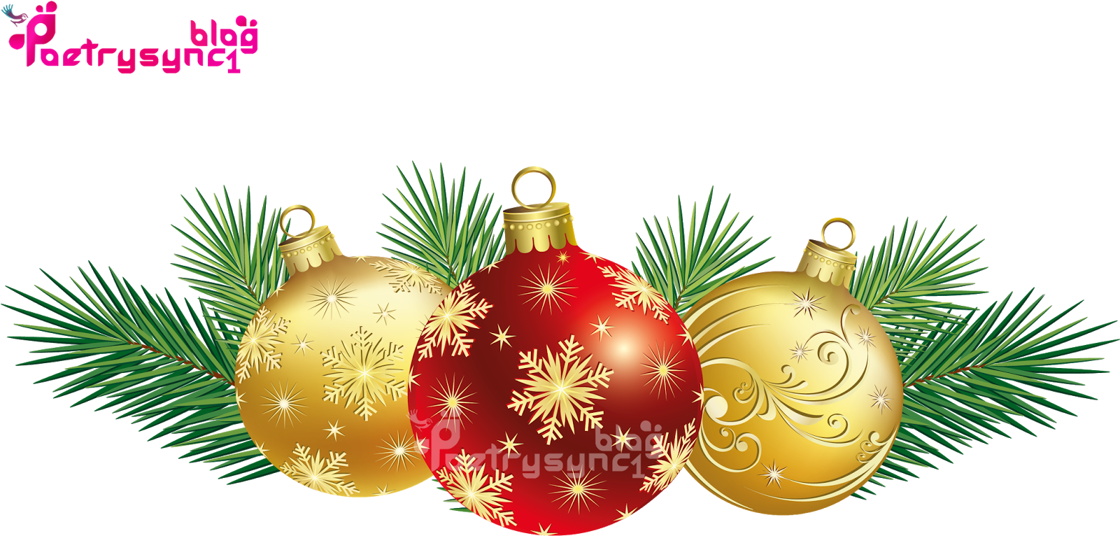 Christmas Balls With Best Top Greeting Quotes By - Christmas Decor Clipart (1600x1000), Png Download