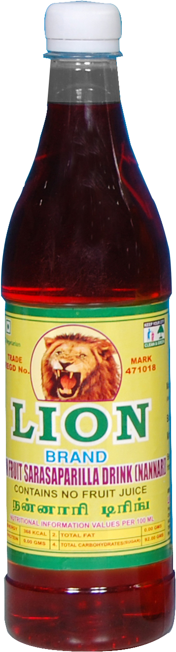 English - Indian Sarasaparilla - Nannari Syrup Buy Online (385x1387), Png Download