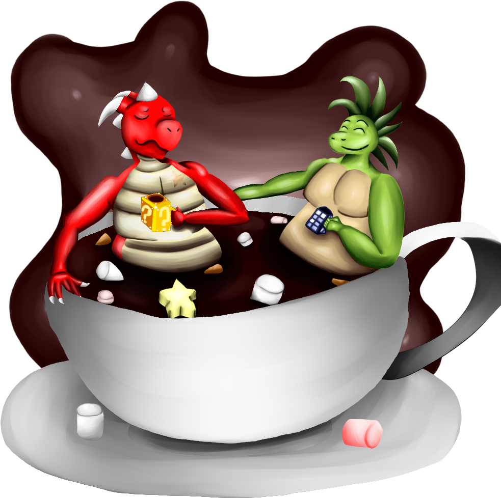 Henry And Ryex In Hot Chocolate Cup By Draggystar On - Hot Chocolate (1024x1024), Png Download