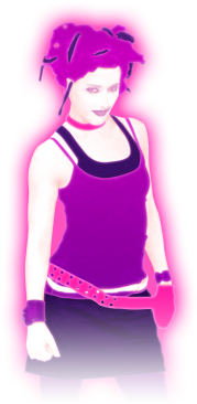 Girlfriend Coach 1@2x - Just Dance 2 Coach (400x400), Png Download