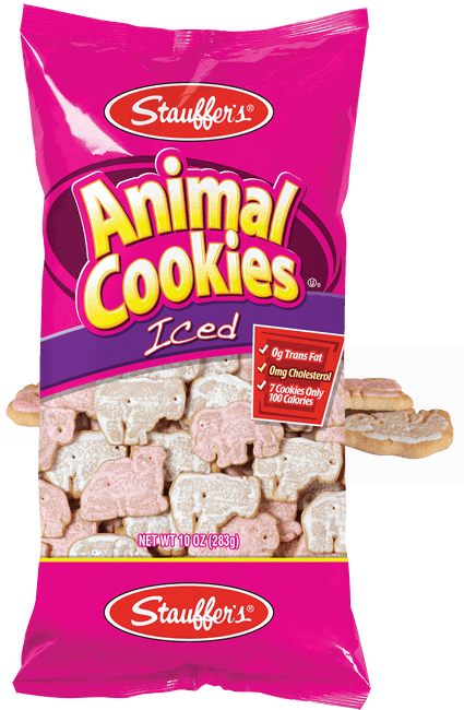 Iced Animal Cookies - Iced Animal Crackers (425x650), Png Download