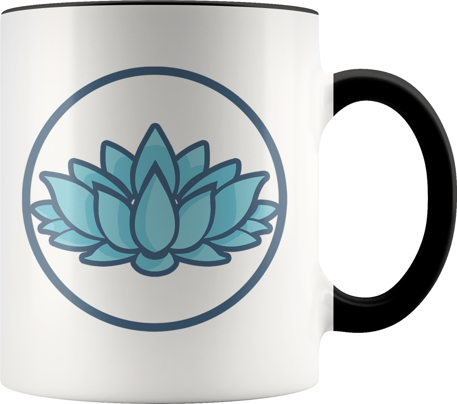 Lotus Flower, Buddhist Hindu Symbol 11oz - Mug (2000x2000), Png Download
