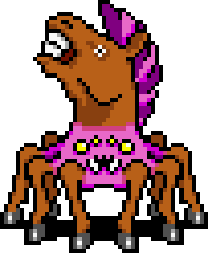 Though - Horsantula (408x496), Png Download