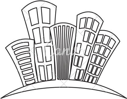 City Buildings Drawing At Getdrawings - Building Doodle Png Transparent (550x550), Png Download