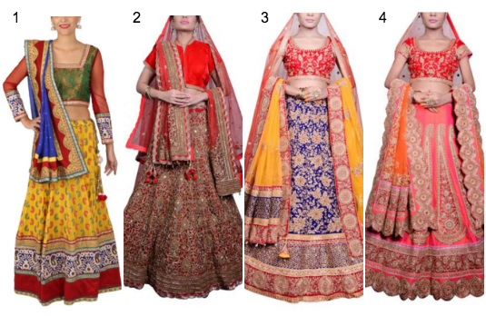 Traditional Lehenga Collection - Indian Wedding Clothes (535x348), Png Download