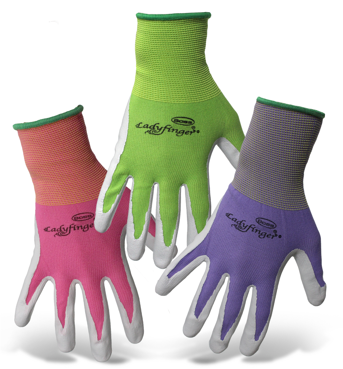 Boss® Ladyfinger® Ladies' Nitrile Palm - Ladyfinger Nitrile Palm Gloves For Women - Ladies Nitrile (1100x1200), Png Download