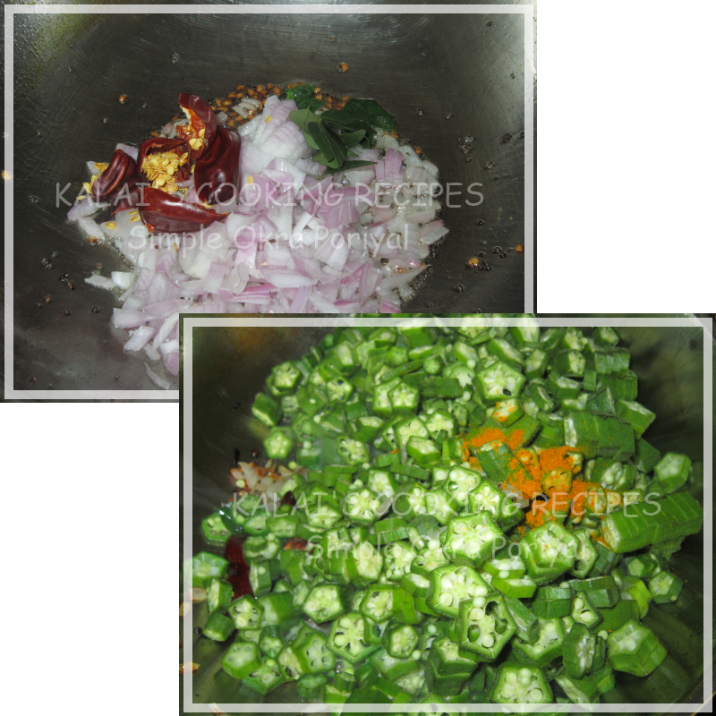 Simple Okra / Bhindi / Lady's Finger Poriyal - Brussels Sprout (800x800), Png Download