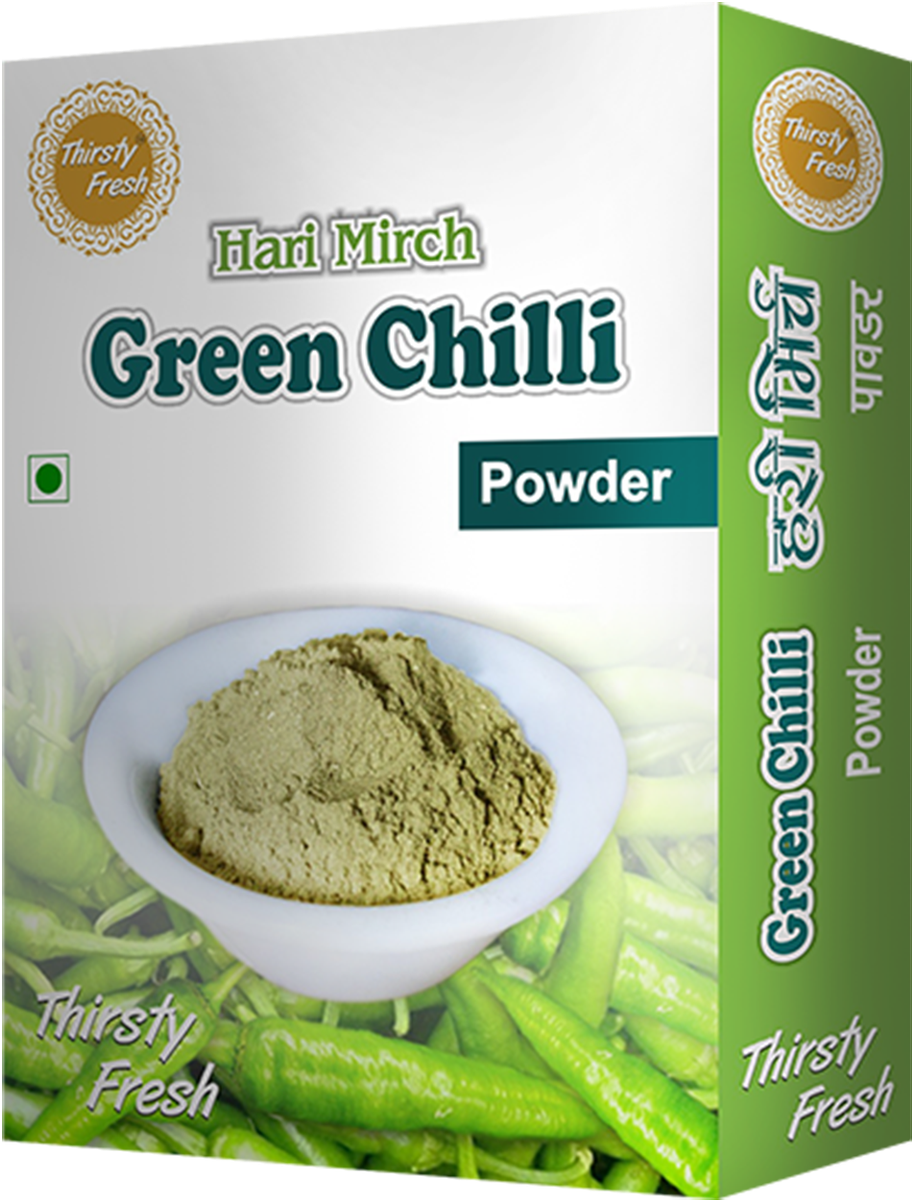 Green Chilli Powder 75g - Thirsty Fresh (960x1250), Png Download