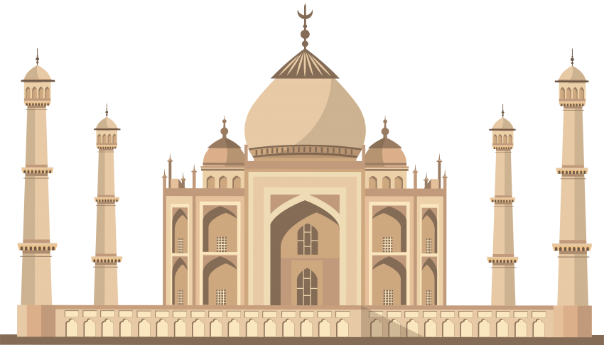 Taj Mahal India Png Free Images Toppng - Tajmahal In Png (850x486), Png Download