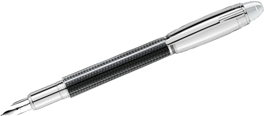 Pen Png File - Montblanc Carbon Fountain Pen (580x360), Png Download