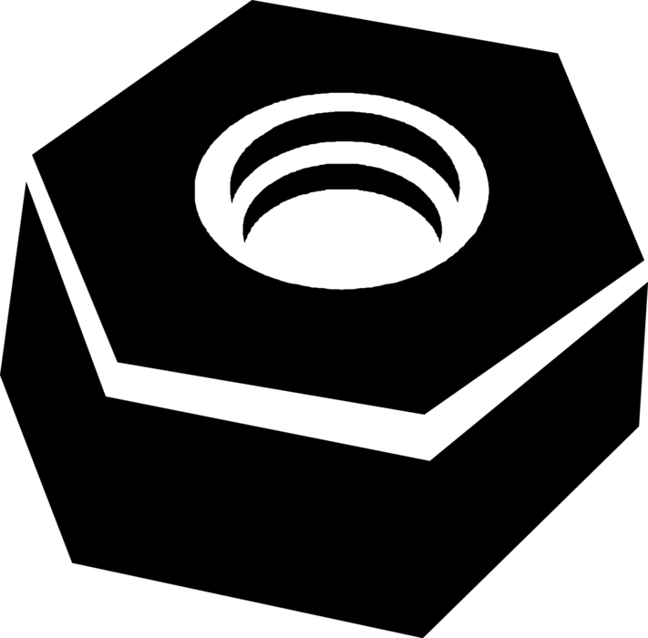 Lock Nut Bolt - Porca Vetor Png (711x700), Png Download