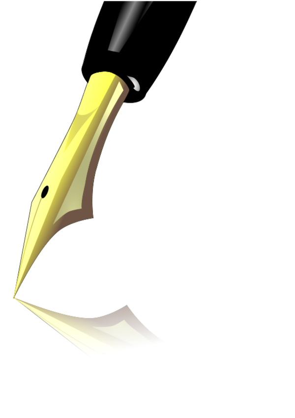 Filler, Pen, Fountain Pen, Author, Write, Publish - Ink Pen Tip (452x640), Png Download