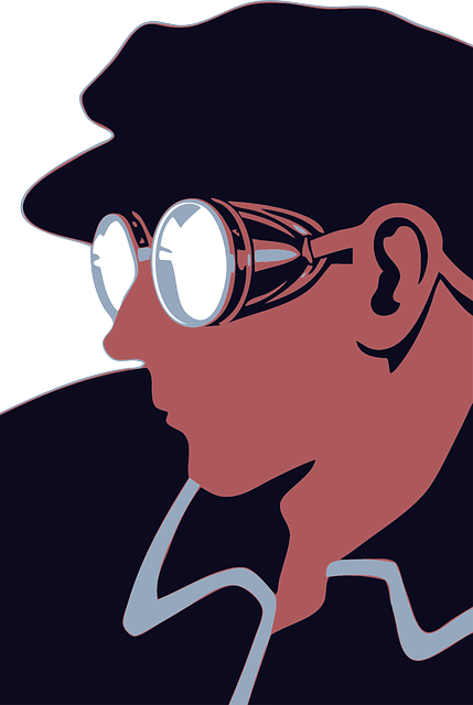 Free Vector Goggles Guy Clip Art - New Deal Wpa Posters (402x600), Png Download