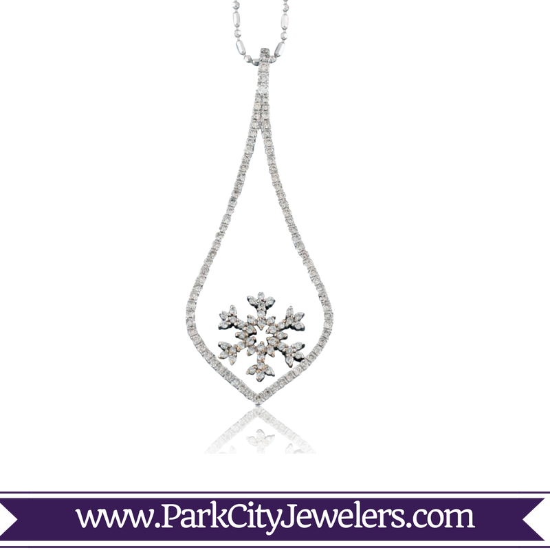 Diamond Snowflake Chandelier Necklace - Green Amethyst Diamond White Gold Ring (800x800), Png Download