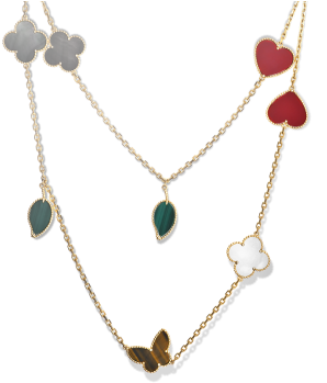 Vintage - Alhambra Necklace Arpels Van Cleef Necklace (380x380), Png Download