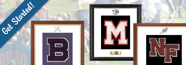 Showcase Your Mvp's Varsity Letter In A Custom Frame - Football Players In Action (600x210), Png Download
