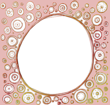 Modern Frame Pink Design Vector Frame Deco - Modern Pink Frame Png (357x340), Png Download