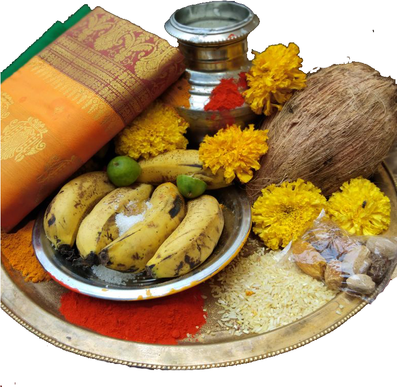 Pooja Thali - Prayer Plate (775x793), Png Download