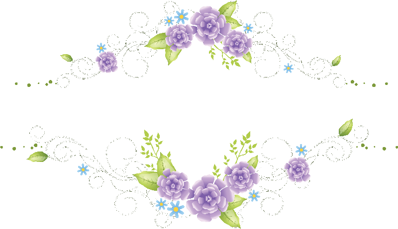 Abstract Watercolor Background Floral Frame - Flores Lilas Y Violetas Png (800x461), Png Download