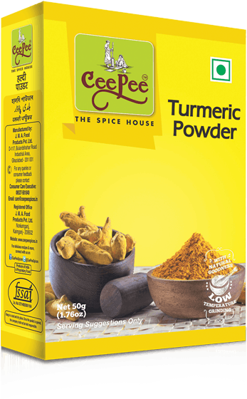 Haldi Powder - Cee Pee Turmeric Powder, 500g (600x660), Png Download