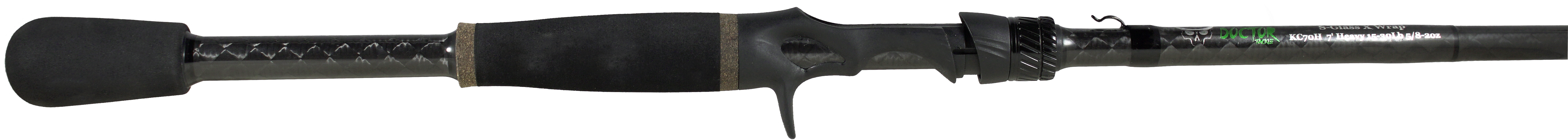 Kahuna Custom S Glass Casting Med Hvy - Fishing Rod (6000x2642), Png Download