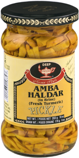 Deep Amba Haldar Pickle (fresh Turmeric) 23 Oz (652 (600x600), Png Download