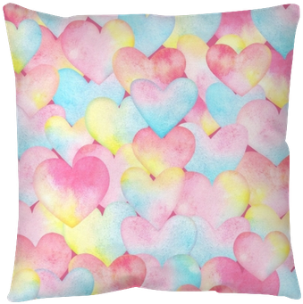 Watercolor Background With Hearts In Pastel Tender - Fondos Para Mujeres Tiernas (400x400), Png Download