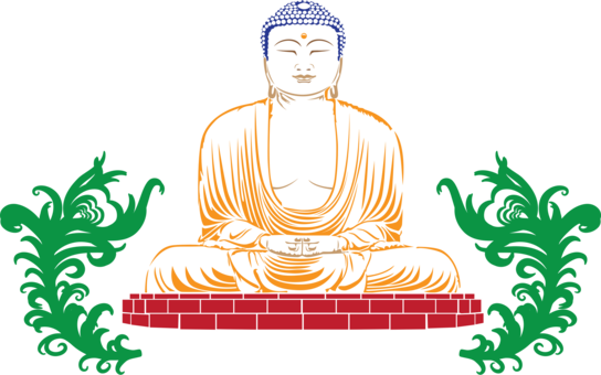 Buddhism The Buddha Buddhahood Religion Mandala - Buddha Clipart Png (544x340), Png Download