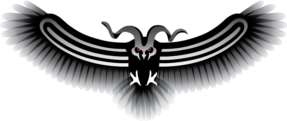 My Graphic Design Skills And Successes - Great Horned Owl (1000x473), Png Download