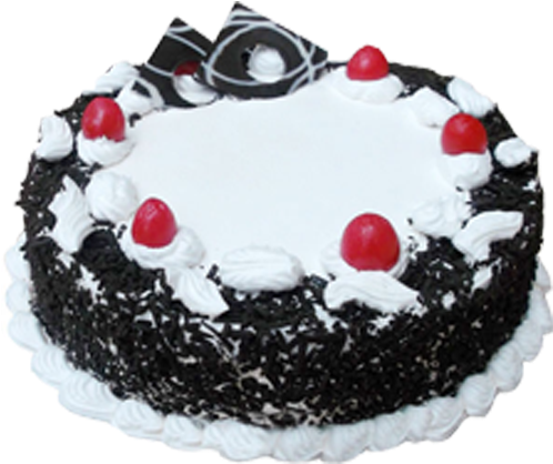 Yummy Black Forest Cake - Black Forest Cake Hd (500x500), Png Download