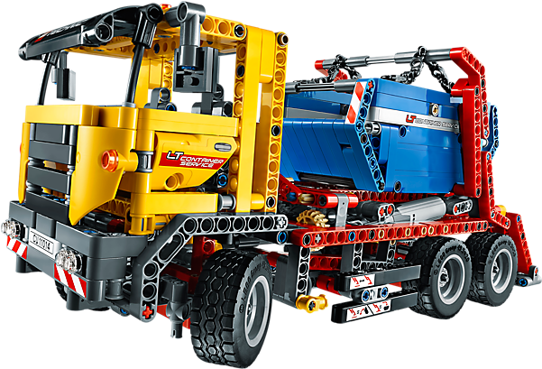 Container Truck - Container Truck Lego Technic (600x450), Png Download