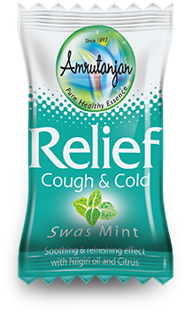 Relief Swas Mint - Amrutanjan Healthcare (335x369), Png Download