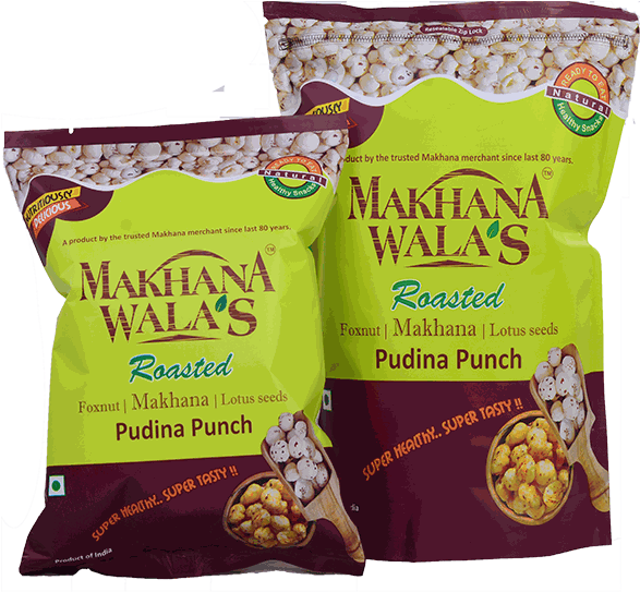 Roasted Makhana - Makhanawala's Roasted Makhana, Salt And Pepper, 2x80g (600x600), Png Download