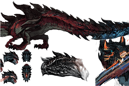 Photo - Monster Hunter Glavenus (424x318), Png Download