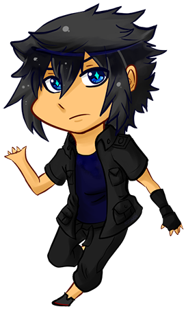 Noctis L Caelum - Cartoon (343x488), Png Download