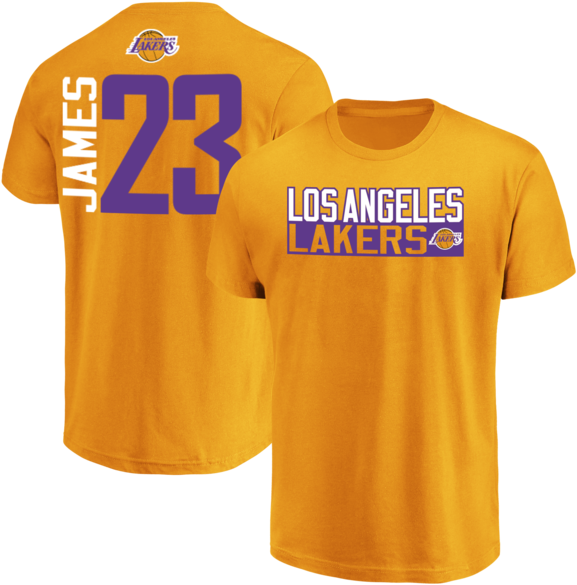 Lebron James Los Angeles Lakers Majestic Gold Vertical - Lebron James (600x600), Png Download