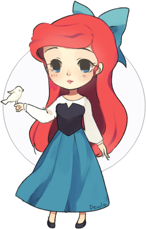 Free Ariel The Little Mermaid Punk Tumblr - Cartoon (495x750), Png Download