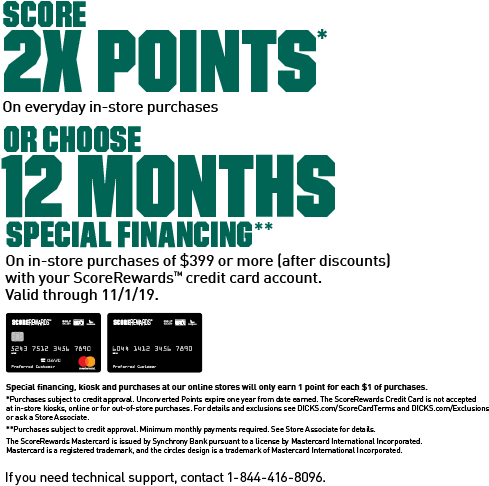 Welcome To The Scorerewards Credit Online Account Management - Dicks Sporting Goods Credit Card (550x530), Png Download