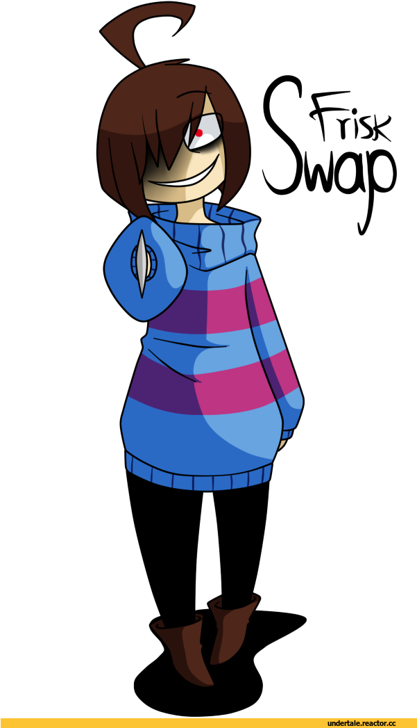 Banner Freeuse Download Undertale - Underswap Us Frisk Transparent (600x1054), Png Download