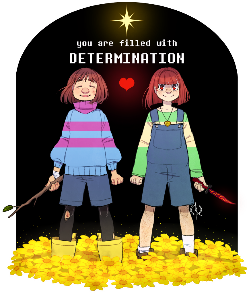 • Illustration My Art Artists On Tumblr Chara Frisk - Undertale The Thought Movie (900x1060), Png Download