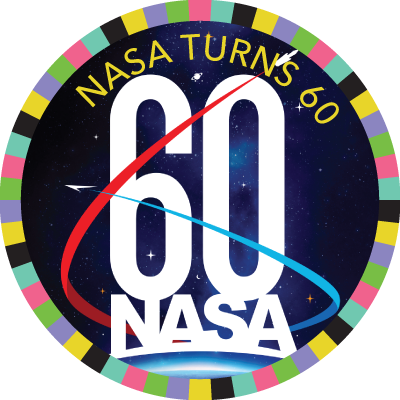 Nasa Turns 60 Image - Nasa 60th Anniversary Logo (400x400), Png Download