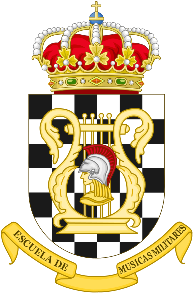 Military School Of Music, Spain - Music Coat Of Arms (389x599), Png Download