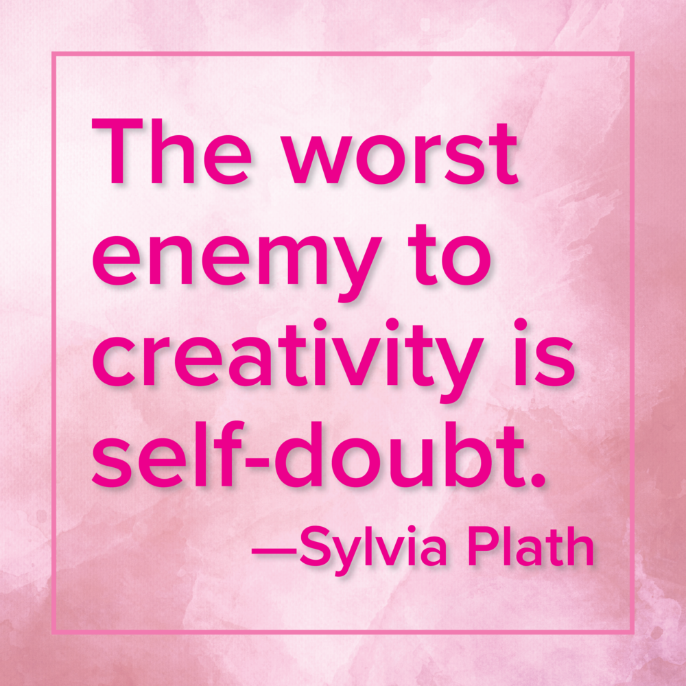 Self-doubt - Sylvia Plath (1000x1000), Png Download