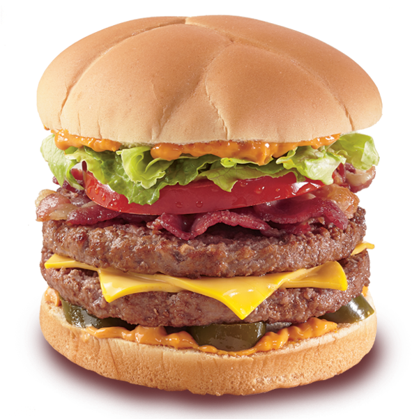 1/2 Lb Classic Cheese Grillburger™ - Flamethrower Grillburger (600x600), Png Download