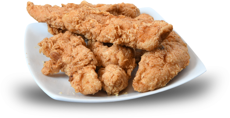 Our Fresh Chicken Tenders Are Made Fresh And Seasoned - Crispy Fried Chicken (800x533), Png Download