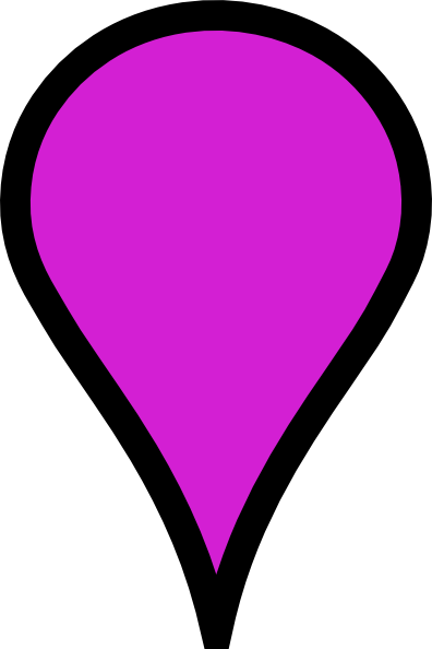 This Free Clipart Png Design Of Purple Pinpoint Clipart (396x594), Png Download